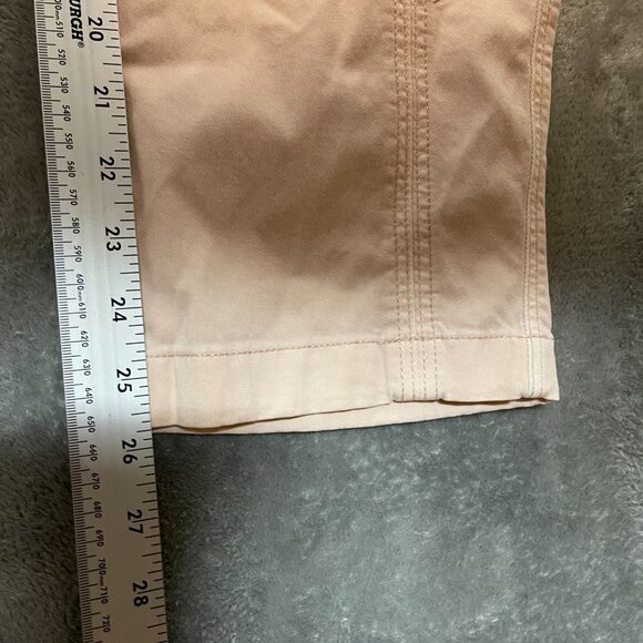 Chicos 1 Women Embroidered Utility High Rise Straight Leg Ankle Pants 8 Pink - Picture 10 of 12